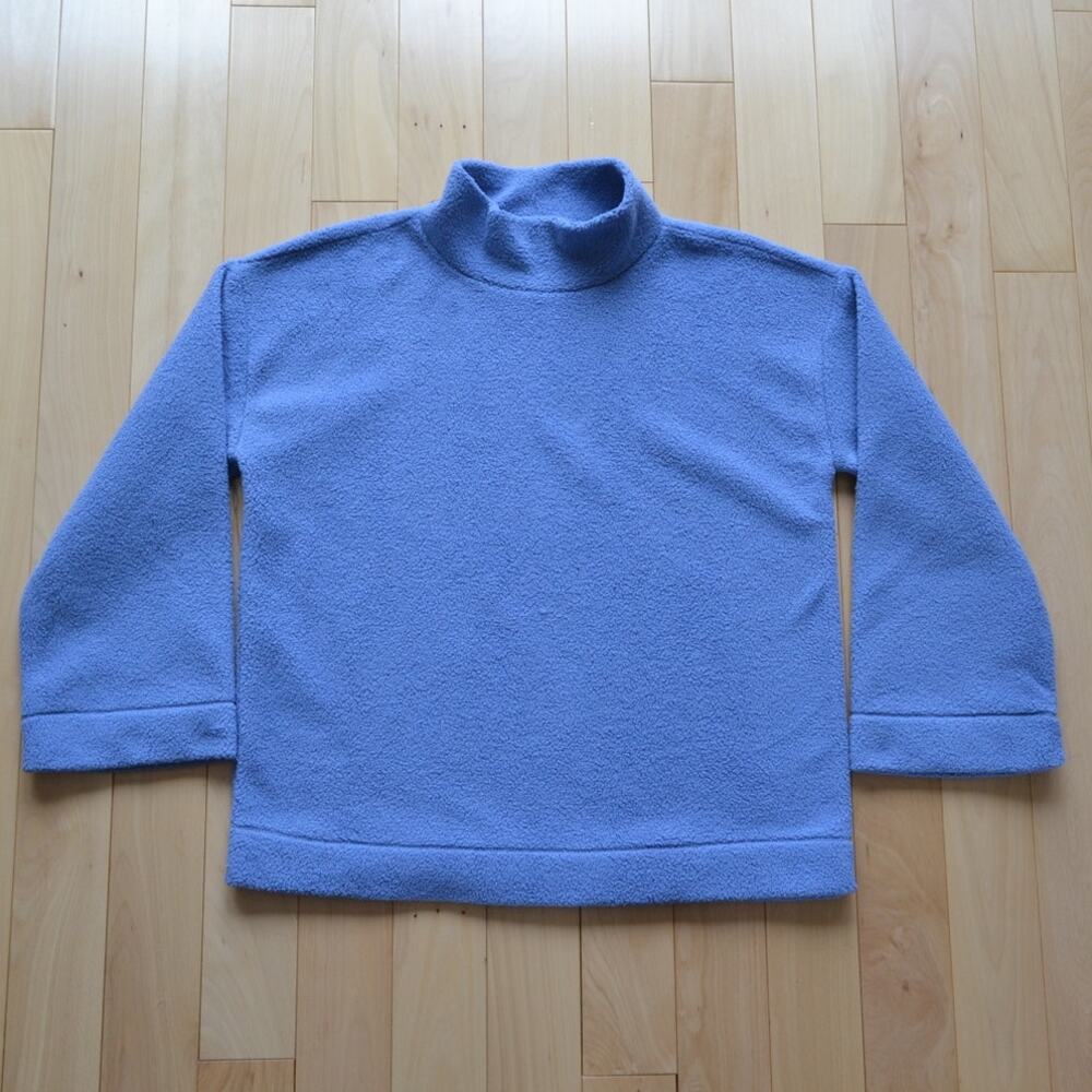 LOFT Sherpa Blue Chunky Oversized Sweater Size Small